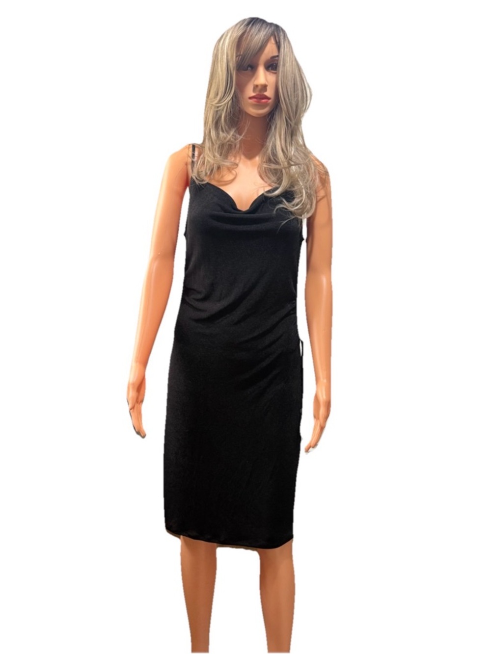 Inspired Hearts Black Strapless Slip Dress